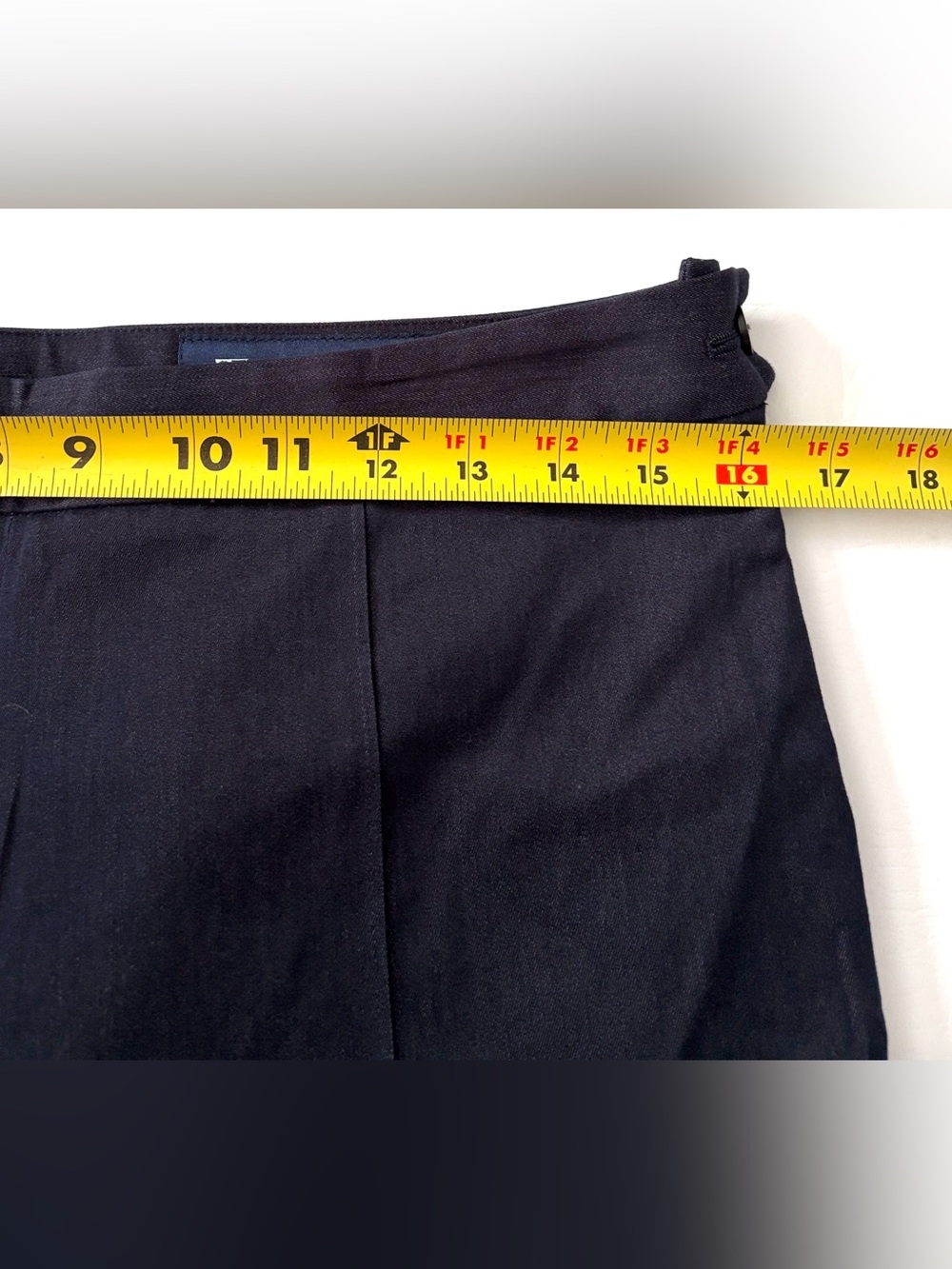 Brooks Brothers Cotton Trousers Caroline Fit Pants Navy Blue size 6 - Picture 6 of 15